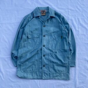 Bis by Gene Ewing Wrinkled Rich Denim California Sunwash Shirt Long Sleeve